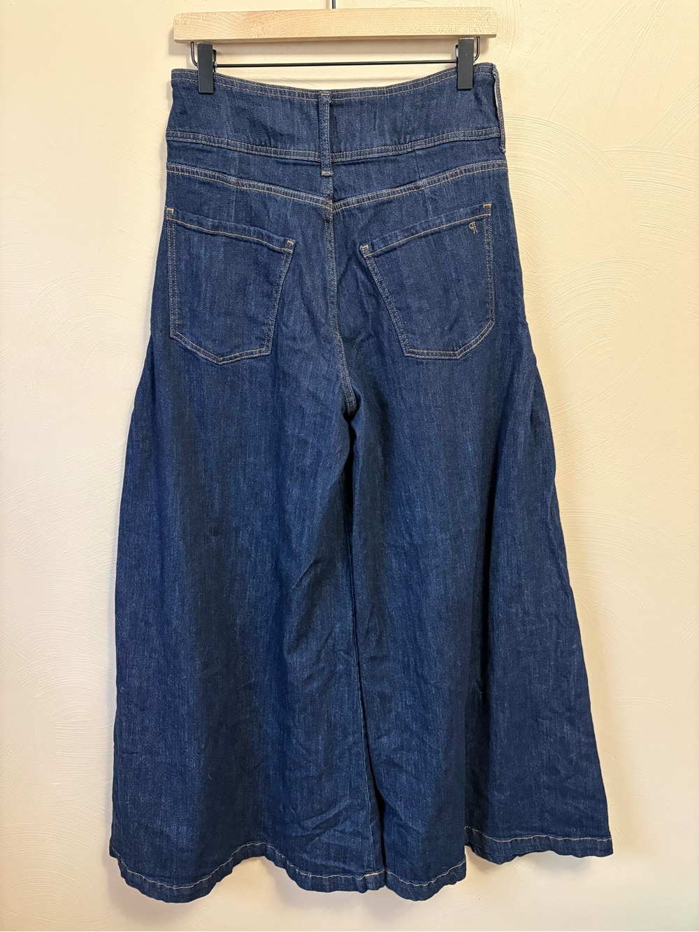 Anthropologie Pilcro Dramazzo Ultra Wide-Leg Jeans Blue Size 29 - Picture 10 of 16